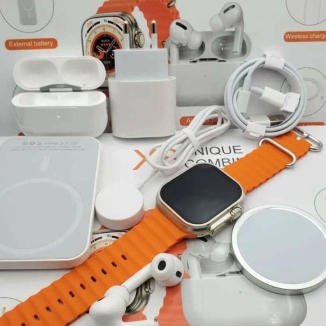 Reloj Smart Watch X8 Ultra + Audifonos. Combo 6x1