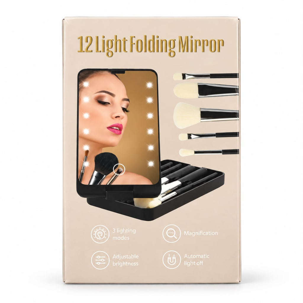 Espejo Luces LED+ Set Brochas